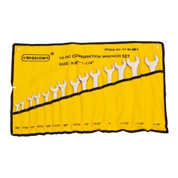 Combo Wrench Set - 14pc. 3/8" - 1-1/4"