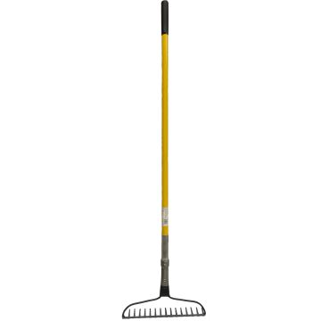 ZAC - Heavy Duty Bow Rake (16") - 16 Tine - Fiberglass Handle